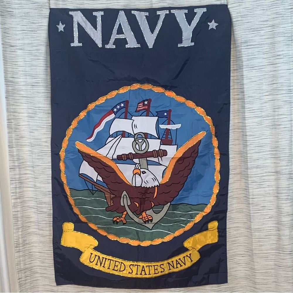 United States Navy Emblem Banner.